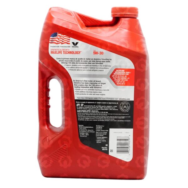 Valvoline Max Life 5W30 SB 2022Q4 02